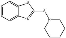 2-(Piperidinothio)benzothiazole Struktur