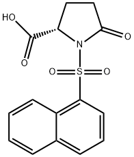 1-(naphthylsulphonyl)-5-oxo-L-proline Struktur