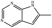 7H-Pyrrolo[2,3-d]pyrimidine, 6-methyl- (8CI) Struktur