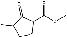 Methyl 2-Methyl-3-Oxo-Tetrahydrothiophene-2-Carbonate Struktur