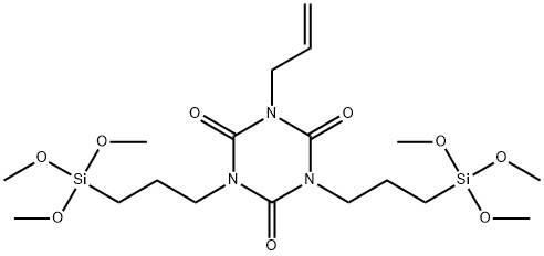 1-(2-propenyl)-3,5-bis[3-(trimethoxysilyl)propyl]-1,3,5-Triazine-2,4,6,(1H,3H,5H)-trione Struktur