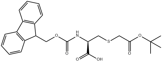 FMOC-CYS(T-BUTYLCARBOXYMETHYL)-OH Struktur