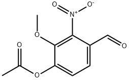 4-FORMYL-2-METHOXY-3-NITROPHENYL ACETATE Struktur