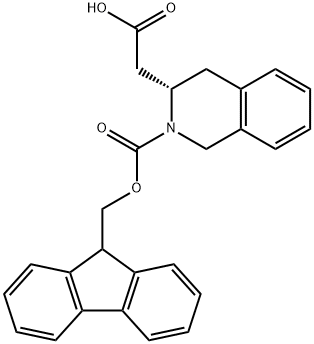 FMOC-(S)-2-TETRAHYDROISOQUINOLINE ACETIC ACID Struktur