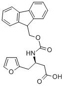 FMOC-(R)-3-AMINO-4-(2-FURYL)-BUTYRIC ACID Struktur