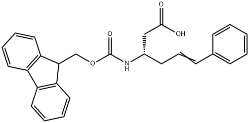 FMOC-(S)-3-AMINO-(6-PHENYL)-5-HEXENOIC ACID Struktur