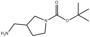 tert-butyl 3-(aminomethyl)pyrrolidine-1-carboxylate Struktur