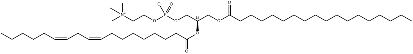 1-stearoyl-2-linoleoylphosphatidylcholine Struktur