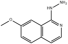 1-hydrazino-7-methoxyisoquinoline Struktur