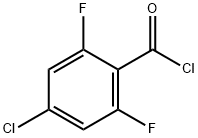 Benzoyl chloride, 4-chloro-2,6-difluoro- (9CI) Struktur