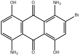 1-5-diamino-2-bromo-4,8-dihydroxyanthraquinone Struktur