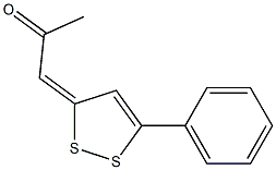 1-(5-Phenyl-3H-1,2-dithiol-3-ylidene)-2-propanone Struktur