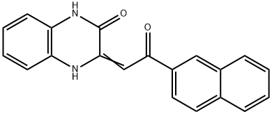 3-(2-NAPHTHALEN-2-YL-2-OXO-ETHYLIDENE)-3,4-DIHYDRO-1H-QUINOXALIN-2-ONE Struktur