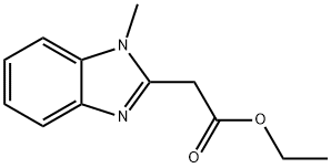 (1-Methyl-1H-benzoimidazol-2-yl)-acetic	acid	ethyl	ester Struktur