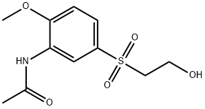 N-[5-[(2-Hydroxyethyl)sulfonyl]-2-methoxyphenyl]acetamide Struktur