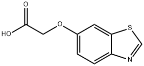 Acetic acid, (6-benzothiazolyloxy)- (9CI) Struktur