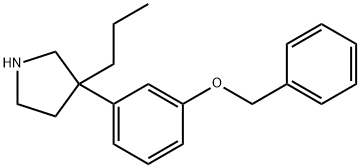 3-[m-(Benzyloxy)phenyl]-3-propylpyrrolidine Struktur