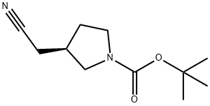 (R)-3-CYANOMETHYL-PYRROLIDINE-1-CARBOXYLIC ACID TERT-BUTYL ESTER Struktur