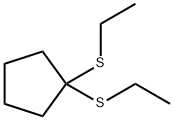 Cyclopentane, 1,1-bis(ethylthio)- (9CI) Struktur