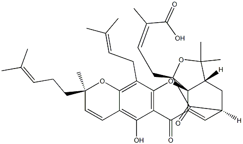 GAMBOGIC ACID Struktur