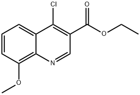 4-氯-8-甲氧基喹啉-3-甲酸乙酯, 27568-05-4, 結(jié)構(gòu)式