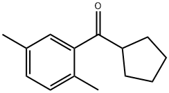 CYCLOPENTYL 2,5-DIMETHYLPHENYL KETONE Struktur