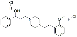 4-(2-methoxyphenethyl)-alpha-phenylpiperazine-1-propanol dihydrochloride Struktur