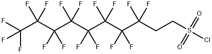 3,3,4,4,5,5,6,6,7,7,8,8,9,9,10,10,10-heptadecafluorodecanesulphonyl chloride Struktur