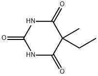 5-ethyl-5-methyl-1H,3H,5H-pyrimidin-2,4,6-trione Struktur