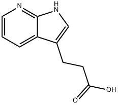 1H-Pyrrolo[2,3-b]pyridine-3-propanoic acid Struktur