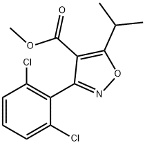 3-(2,6-DICHLORO-PHENYL)-5-ISOPROPYL-ISOXAZOLE-4-CARBOXYLIC ACID METHYL ESTER Structure