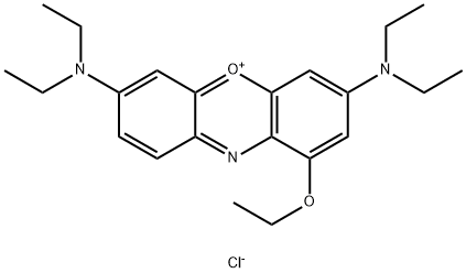 diethyl(3H-1-ethoxy-3-phenoxazinylidene)ammonium chloride Struktur