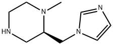 Piperazine, 2-(1H-imidazol-1-ylmethyl)-1-methyl-, (2R)- (9CI) Struktur