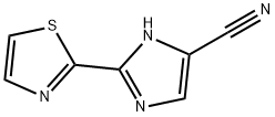 1H-Imidazole-4-carbonitrile,  2-(2-thiazolyl)-  (9CI) Struktur