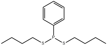 Phenylphosphonodithious acid dibutyl ester Struktur