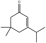 5,5-Dimethyl-3-(1-methylethyl)-2-cyclohexen-1-one Struktur