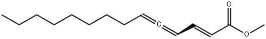 (R,E)-2,4,5-Tetradecatrienoic acid methyl ester Struktur