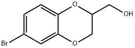 (6-BROMO-2,3-DIHYDROBENZO[B][1,4]DIOXIN-2-YL)METHANOL Struktur