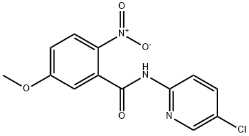 2-nitro-N-(5-chloro-pyridin-2-yl)-5-methoxy-benzamide Struktur