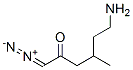 (3S,4S)-3-Z-AMINO-1-DIAZO-4-METHYL-2-HEXANONE Struktur