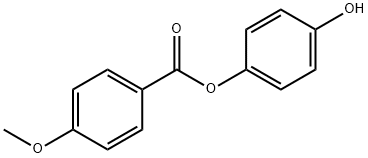 4-HYDROXYPHENYL 4-METHOXYBENZOATE Struktur