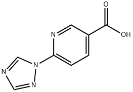 6-(1H-1,2,4-Triazol-1-yl)nicotinic acid Struktur