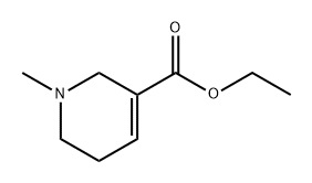 1,2,5,6-Tetrahydro-1-methylpyridine-3-carboxylic acid ethyl ester Struktur