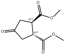 4-OXO-CYCLOPENTANE-TRANS-1,2-DICARBOXYLIC ACID DIMETHYL ESTER Structure