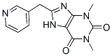 1,3-dimethyl-8-(pyridin-3-ylmethyl)-7H-purine-2,6-dione Struktur