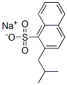 Naphthalenesulfonic acid, (2-methylpropyl)-, sodium salt Struktur