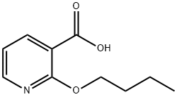 2-n-butoxypyridine-3-carboxylic acid Struktur