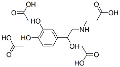 (-)-N-Methyl-N-(β,3,4-triacetoxyphenethyl)acetamide Struktur