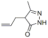 3H-Pyrazol-3-one, 2,4-dihydro-5-methyl-4-(2-propenyl)- (9CI) Struktur