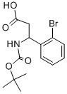 3-(2-Bromo-phenyl)-3-tert-butoxycarboxycarbonylamino-propionic acid Struktur